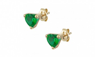 Sparkling First Touch: Children's Gold Earrings at Koumian Jewelry Store