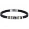 Luca Barra Men's Bracelet With Rubber And Anchor ba1490