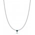Luca Barra Tennis Crystal And Green Heart Necklace Ck1940