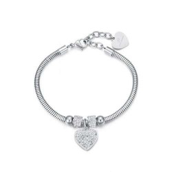 Luca Barra Women's Heart Bracelet BK1933