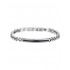 Luca Barra Ceramic steel bracelet with black stones BA1675