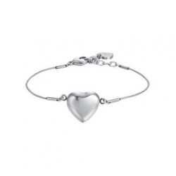Luca Barra Women's Steel Bracelet With Heart BK2410