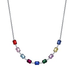 Necklace Steel With colored Crystals Luca Barra CK1925