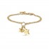 Ip gold steel bracelet with stars