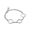 Luca Barra Women's Steel Bracelet with White Crystal BK2288