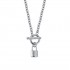 Luca Barra women's necklace. Steel necklace with padlock. CK1737