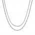 Luca Barra women's necklace. Steel necklace with white crystals ck1745
