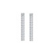 Luca Barra Women s Steel Earrings With White Crystals ok1186