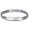 Luca Barra Men's Steel Bracelet In Silver Color BA1188