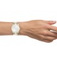 Ρολόι OOZOO με ασημί καντράν και ασημί/χρυσό ατσάλινο μπρασελέ Timepieces C10960