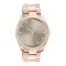 OOZOO watch with taupe dial and rose gold steel bracelet Timepieces C10963