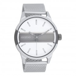 OOZOO Ανδρικό Ρολόι Timepieces με Ασημί Μπρασελέ c11105