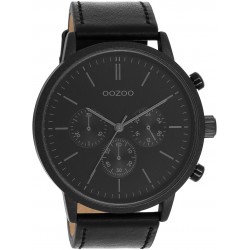 OOZOO ρολόι με μαυρο μπρασελέ 