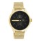 Ρολόι OOZOO με μαύρο καντράν και χρυσό ατσάλινο μπρασελέ Timepieces C11017