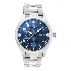 OOZOO Blue Dial Steel Bracelet Watch Timepieces C10955