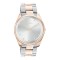 OOZOO Silver Dial Silver/Rose Gold Steel Bracelet Watch Timepieces C10964