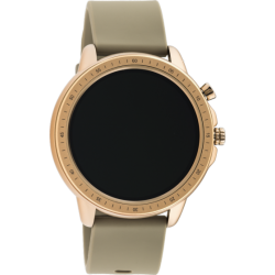 Oozoo with oscilloscope beige strap pink frame