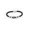 Visetti Men's leather and steel bracelet QD-BR254