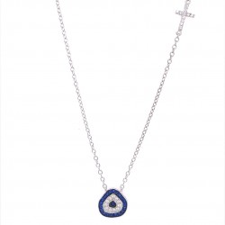 Silver Necklace With Cross ZN1121W