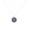 SILVER 925 EYE NECKLACE WITH MEASURE AND WHITE ZIRGON ZN1770W