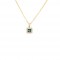 SILVER 925 GOLD PLATED NECKLACE WITH EYE AND WHITE ZIRGON ZN307G