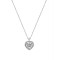 14ct white gold necklace with zircon 