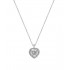 14ct white gold necklace with zircon 