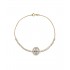 Gold bracelet K14 Rosette Riviera 28213