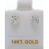 gold stud earrings 14 carats 
