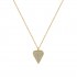 14ct Gold Heart Necklace Italian Design 