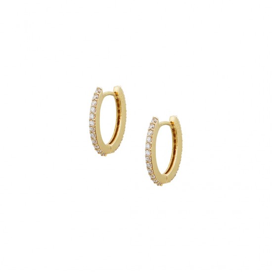 14ct gold earrings with zirconia