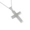 Baptismal cross white gold with 14 carat chain