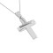 cross white gold with chain woman 