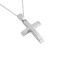 male cross white gold 14 k with chain 