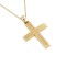 Christening cross gold with 14 carat chain SX21