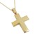 Christening cross 14 k gold with chain ST088