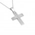 Cross 14 k gold white with chain for boy