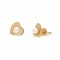 Σκουλαρίκια με μαργαριτάρια Ιαπωνίας Καρδιά Χρυσή 14κ
