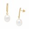 Kοumian Earrings with pearls Fresh Water Pearl 7.0 × 9.0mm K14 