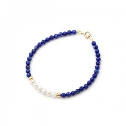 Bracelet with Lapis and Pearls K14 110496