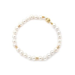 Fresh Water Pearl Bracelet in K14 Gold 110857