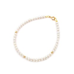 Fresh Water pearl bracelet in 14k gold 110887
