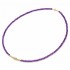 Gold Necklace with Amethyst K14 110901