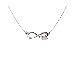 Necklace family infinite silver 925 