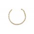 Koumian Gold White Pink Gold Meander Bracelet Handmade 14K 