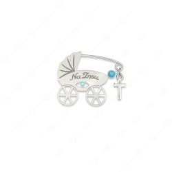 Stroller stroller to live with eye and silver cross 925