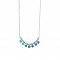 925 silver necklace with opal mineral OK084B