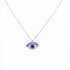 Silver 925 Eye Necklace With Meander Zn1768w
