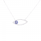 Silver Eye Necklace With Zircon Koumian 