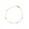 Bracelet with Fresh Water Pearl pearls 4.0-5.5mm K14